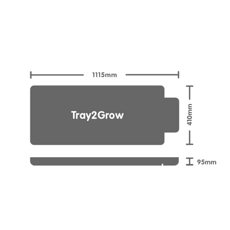 Dimensions for Tray2Grow